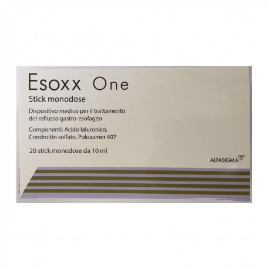 Esoxx One 20 Bustine Stick da 10ml - Trattamento per il Reflusso Gastro-Esofageo