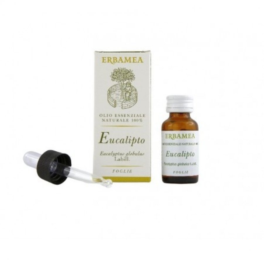 Erbamea - Eucalipto Olio Essenziale 10ml per Aromaterapia e Benessere Respiratorio