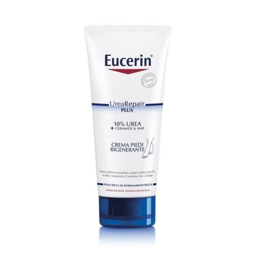 Eucerin UreaRepair Crema Piedi Rigenerante 10% Urea, 100ml, Idratazione Piedi Secchi, Trattamento Calli, Xerosi