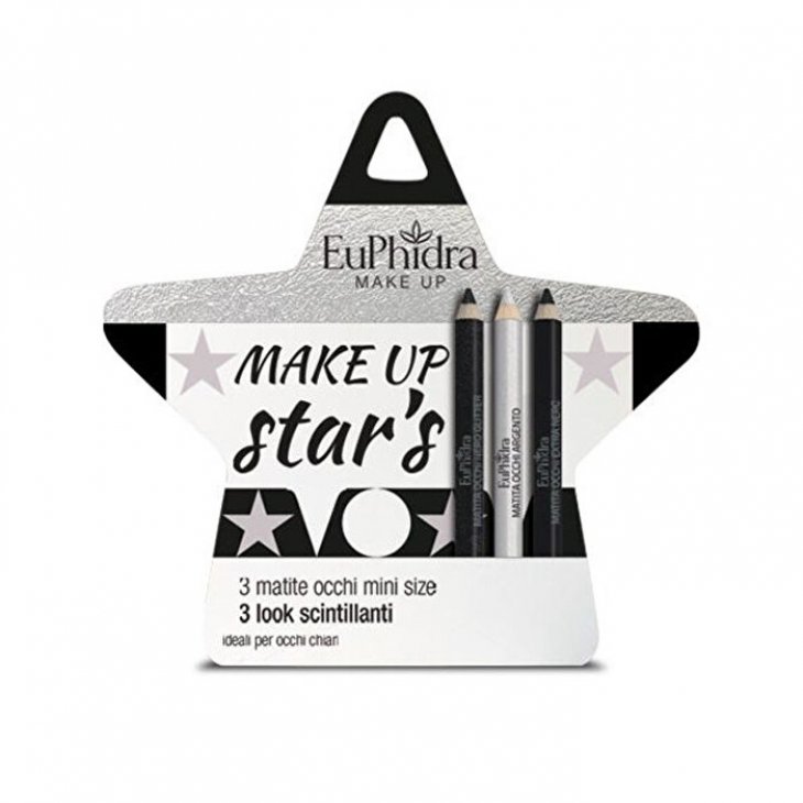 Euphidra Cofanetto Make Up Star's Occhi Chiari 3 Matite, Kit Trucco Occhi