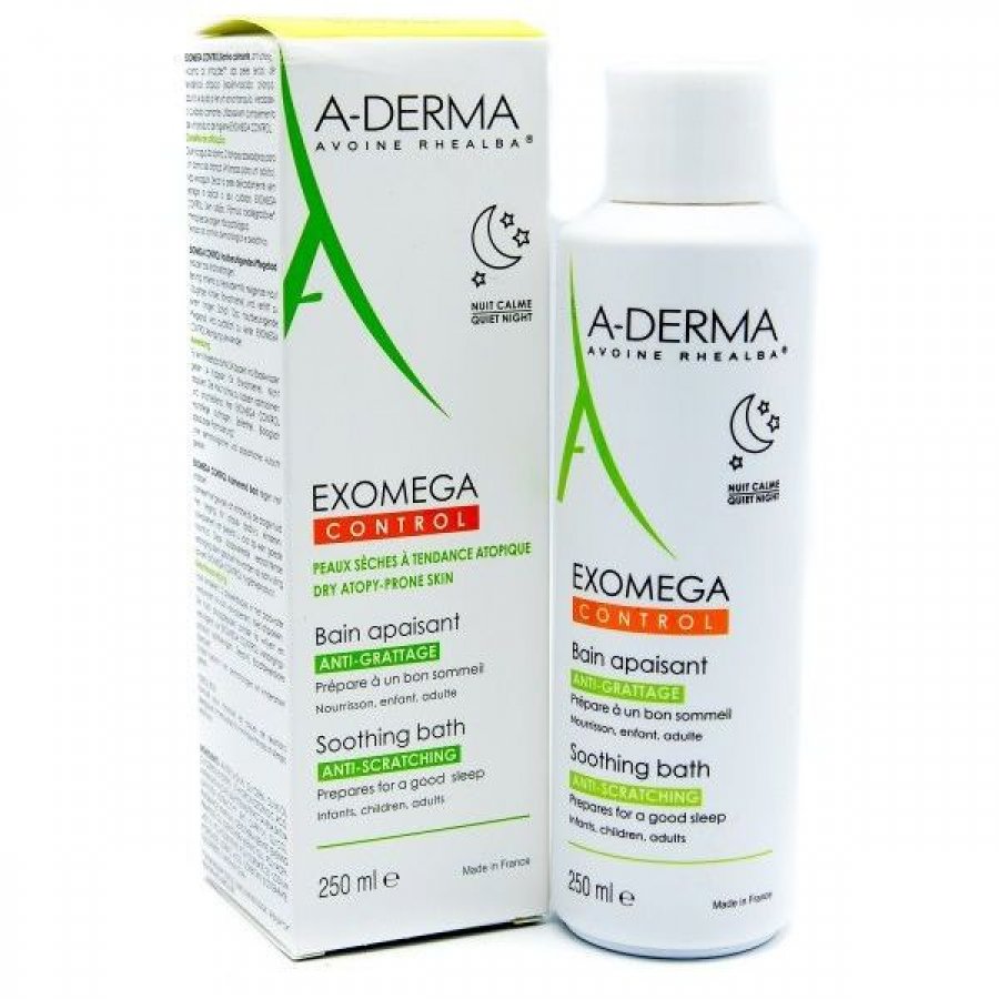 A-DERMA Exomega Control Bagno Lenitivo - Cura Idratante per la Pelle Sensibile - 250 ml