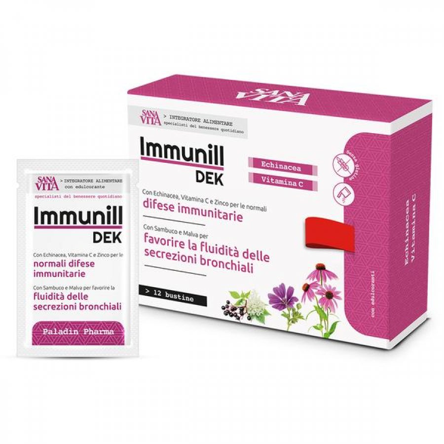 Sanavita Immunilldek 12 Bustine - Rafforza le Tue Difese Immunitarie in Modo Naturale