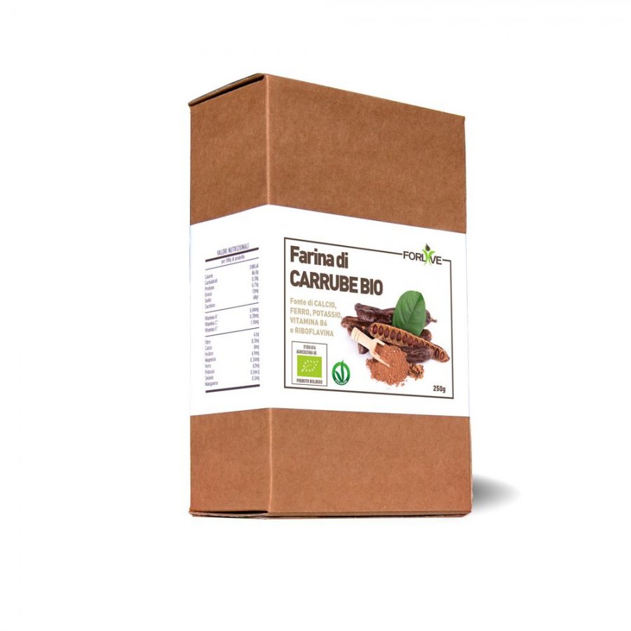 Forlive Farina di Carrube Bio 250g - Farina di Carrube Biologica