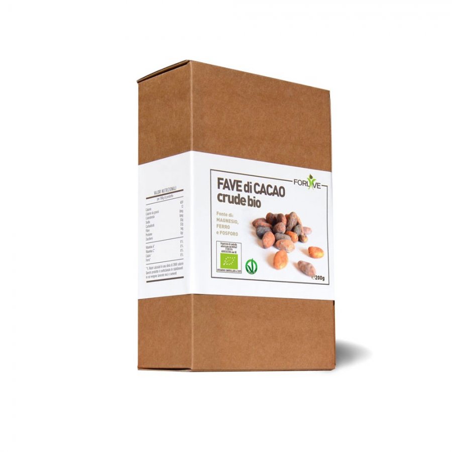 Forlive Fave di Cacao Crude Bio 200g - Semi di Cacao Biologici