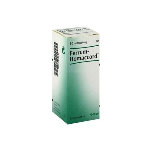 Ferrum-Homaccord Gocce 30ml - Medicinale Omeopatico per l'Anemia e la Debolezza - Ferrum-Homaccord, Trattamento Omeopatico, 30ml