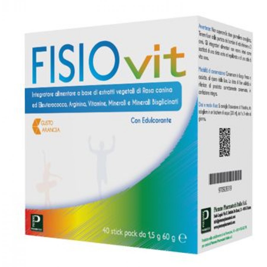 Piemme Pharmatech Fisiovit - Integratore Multivitaminico - 40 bustine solubili