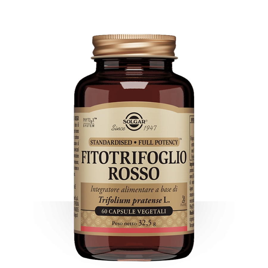 Solgar - Fitotriofoglio Rosso 60 capsule vegetali - Integratore di Trifoglio Rosso