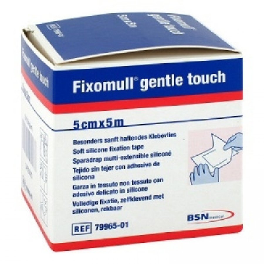 Leukoplast - Fixomull Gentle Touch Garza Di Fissaggio Ritagliabile 5mx5cm