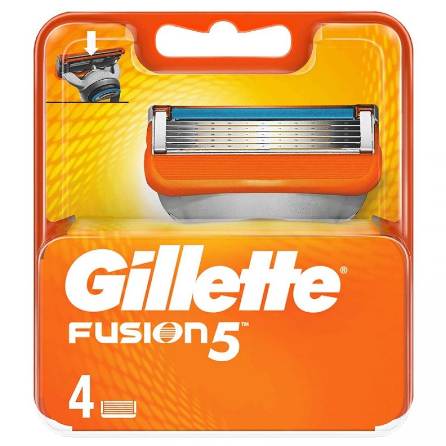 Gillette - Fusion5 4 Testine Di Ricambio Per Rasoio, testine rasoio