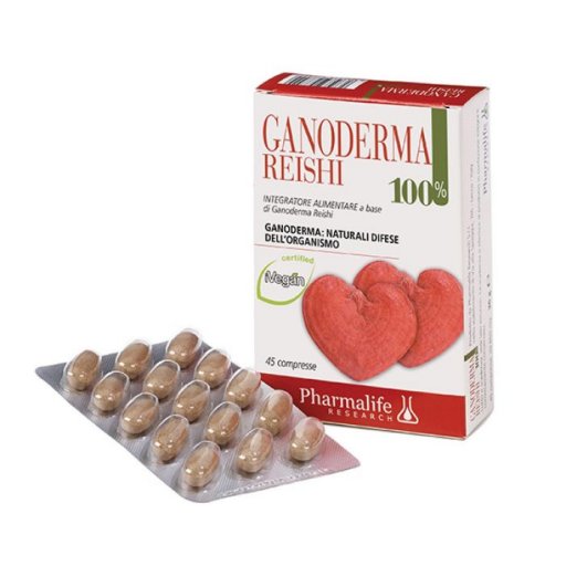 Ganoderma Reishi 45 Compresse - Integratore Alimentare a Base di Estratto Secco di Ganoderma