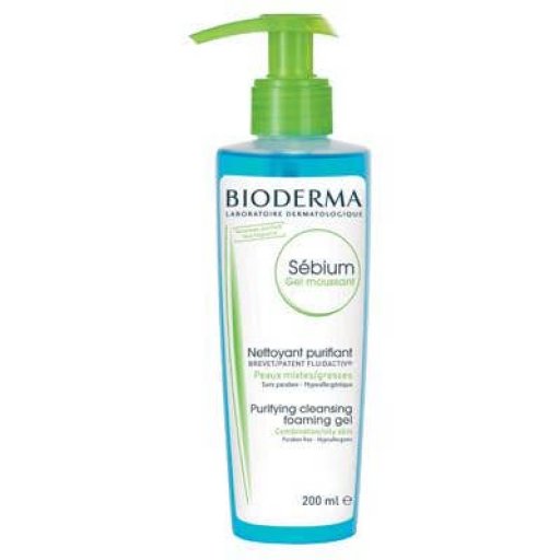 Bioderma Sebium Moussant Gel Detergente Bioderma 200ml - Detergente Purificante per Pelle Grassa e Mista