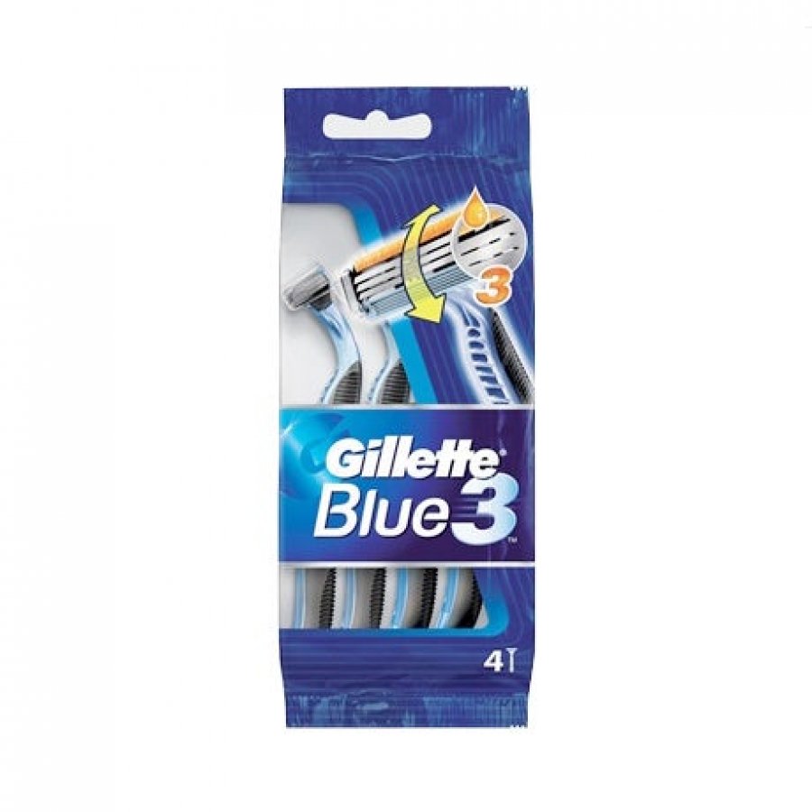 Gillette Blue 3 - Rasoio Usa&Getta 4 Pezzi
