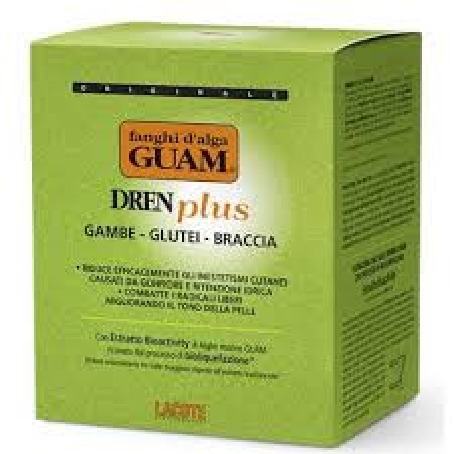 Fanghi d'Alga Guam Dren Plus per Gambe, Glutei e Braccia - 1kg