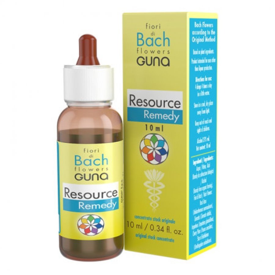 Guna Fiori di Bach Flowers Resource Remedy 10ml - Soluzione per Calmare l'Ansia e Ridurre lo Stress