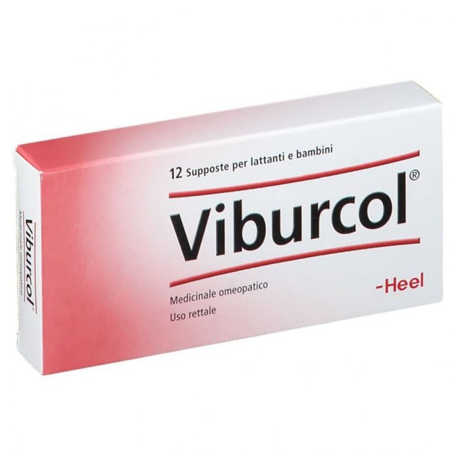 Viburcol 12 Supposte - Medicinale Omeopatico Senza Glutine per Bambini e Adulti