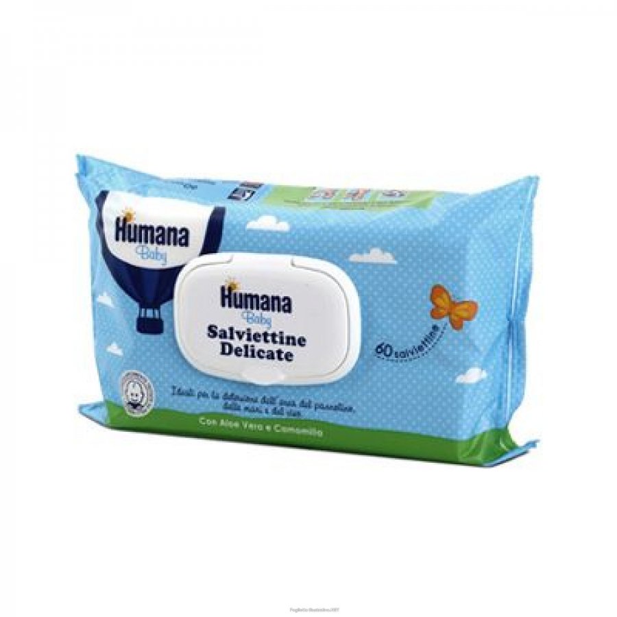 SALVIETTINE DELICATE HUMANA BABYCARE 20 SALVIETTE