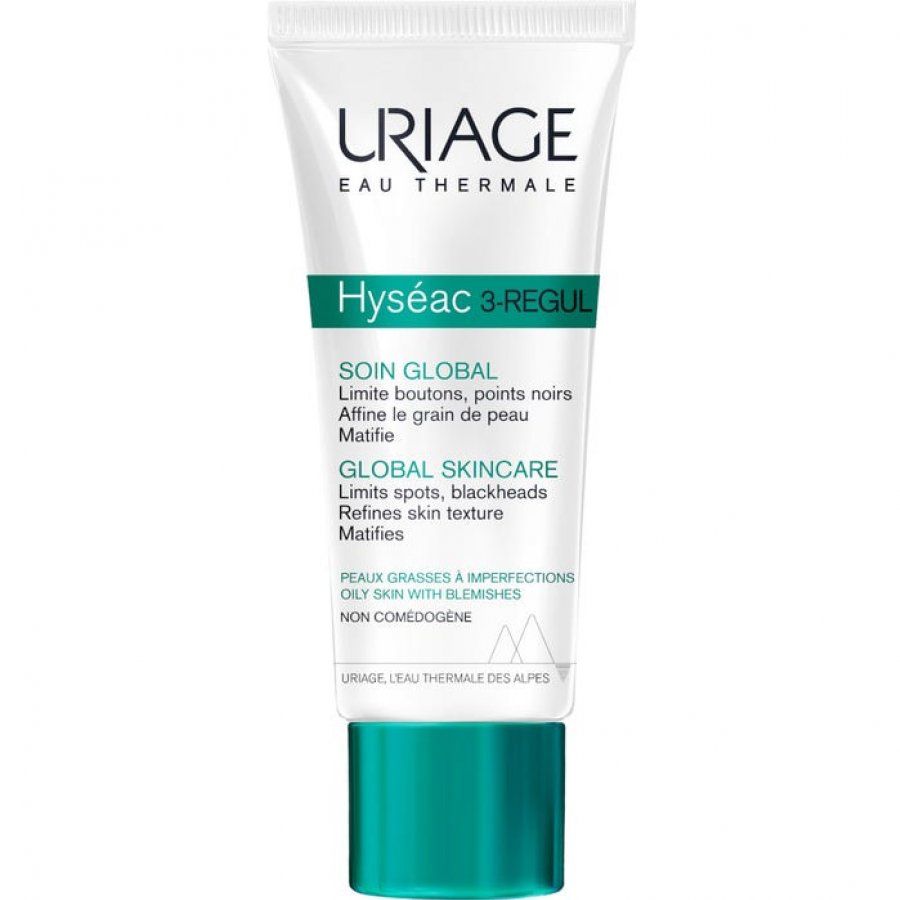 Uriage Hyséac 3-Regul - Trattamento Globale 40ml, Pelle Perfetta Senza Imperfezioni