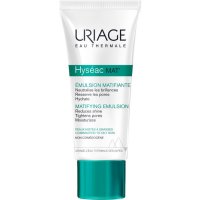 Uriage Hyséac Mat - Trattamento Sebo-Normalizzante 40ml, Crema Viso Antilucido per Pelle Opaca e Grassa
