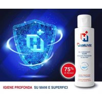 Hamuvir Gel Igienizzante Mani a base di alcool 75% 90ml - Gel igienizzante, disinfettante per le mani