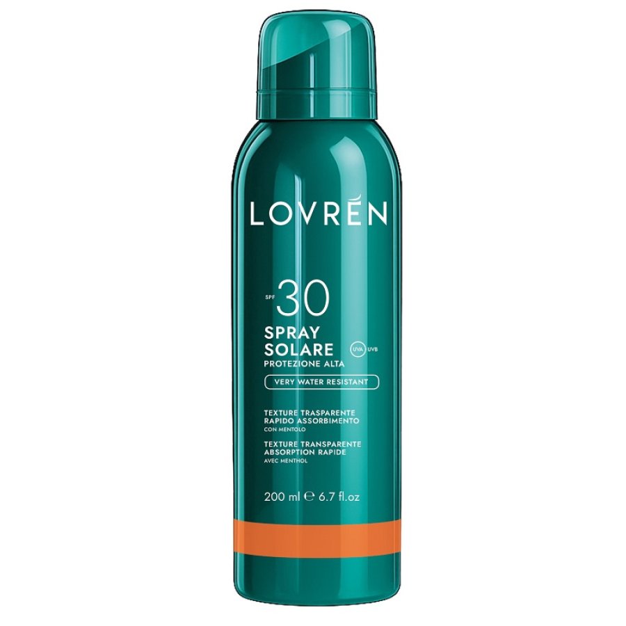 Lovren Spray Solare SPF 30 Viso Corpo, 200 ml Lovren Spray Solare SPF 30 Viso Corpo, 200 ml