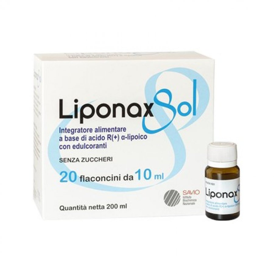 Liponax sol - Integratore alimentare 20 flaconcini 10 ml
