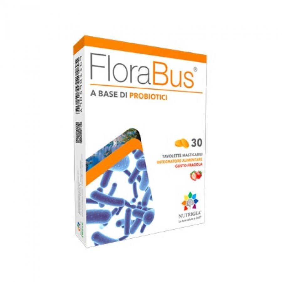 Florabus 30 Tavolette - Integratore Digestivo Naturale per il Benessere Gastrointestinale