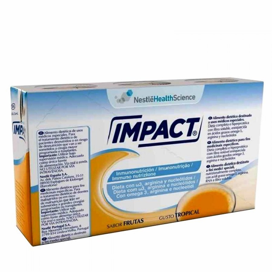 Nestlé - Impact Oral Tropical 3x237ml - Integratore Nutrizionale per la Tua Salute Orale