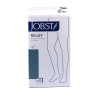 Jobst Relief Calze Sanitarie a Compressione 20-30mmHg Beige Taglia S 1 Pezzo - Sollievo Continuo per Gambe Stanche e Doloranti