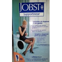 Jobst Ultrasheer - Calza Compressiva 10-15mmHg Collant Nero Taglia 2 - Supporto Leggero per Gambe Vitali