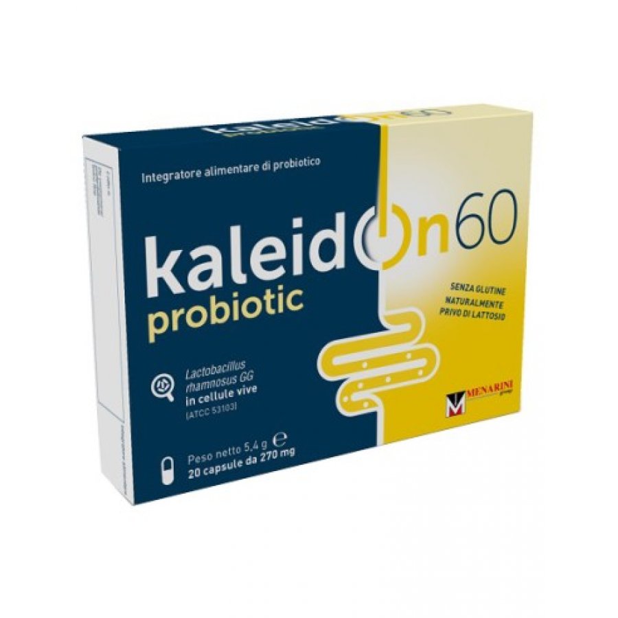 KaleidOn 60 Menarini 20 Capsule - Integratore Alimentare di Fermenti Lattici Vivi (Lactobacillus Rhamnosus GG)
