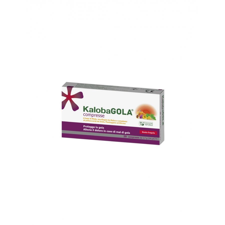 Kalobagola 20 Compresse Fragola - Integratore Alimentare per il Benessere Digestivo