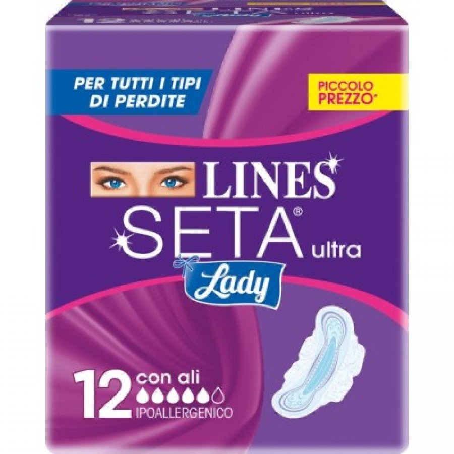 Fater - Lines Seta Lady Ultra con ali 12 Pezzi