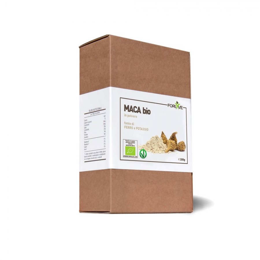 Forlive Maca Polvere Bio 200g - Radice di Maca Biologica