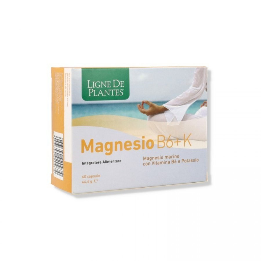 Integratore Magnesio B6 + K - 60 Capsule per Benessere Muscolare e Nervoso
