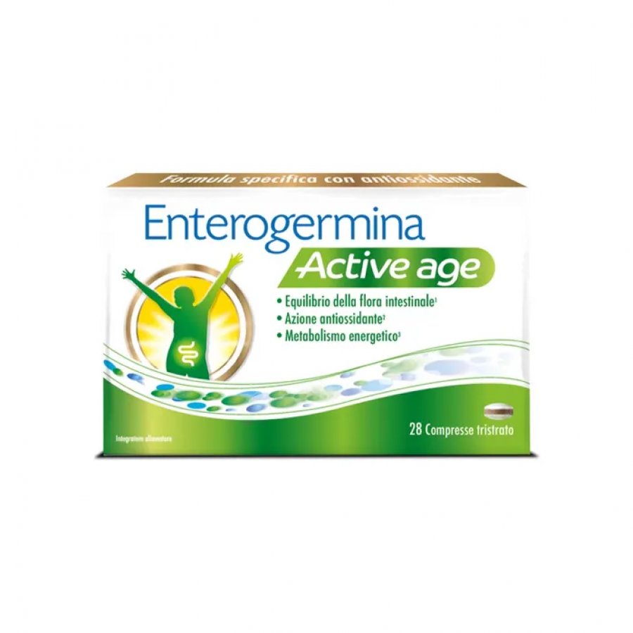 Enterogermina Active Age 28 Compresse - Integratore Probiotico per il Benessere Intestinale