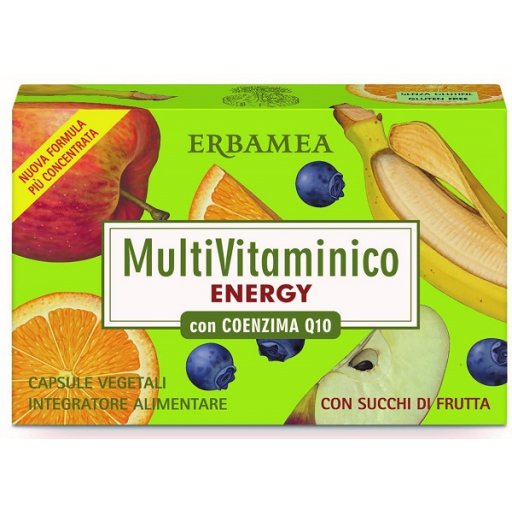 Multivitaminico Energy Coenzima Q10 24 Capsule - Integratore Alimentare per lo Stress Ossidativo Multivitaminico Energy Coenzima Q10 24 Capsule - Integratore Alimentare per lo Stress Ossidativo