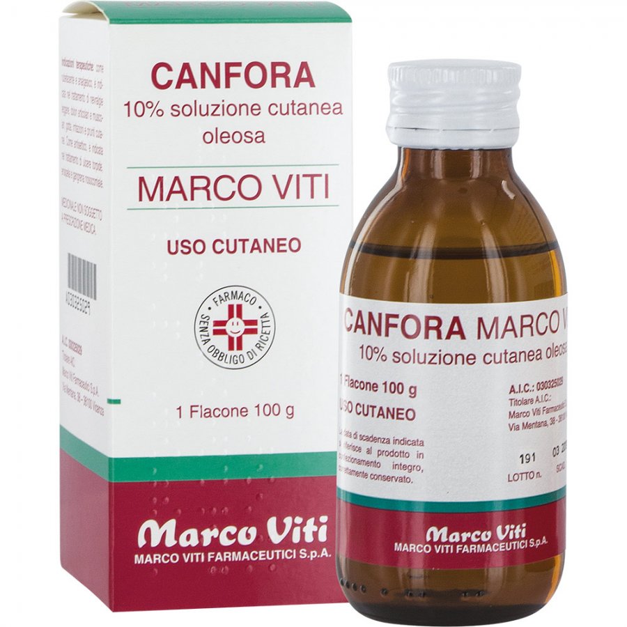 Canfora - Marco Viti 10% Soluzione Cutanea 100g - Rimedio Naturale per la Cura della Pelle