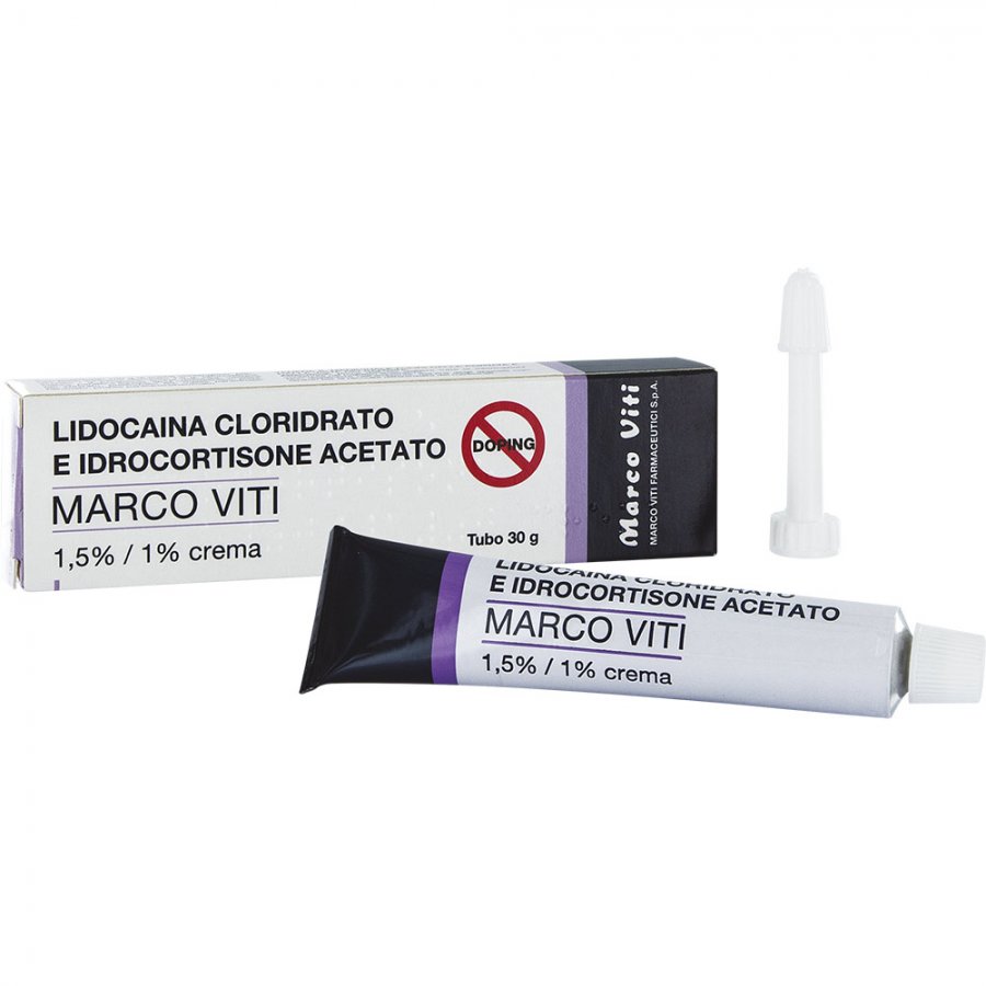 Lidocaina Idrocortisone - Crema Rettale 30g 15mg/g + 10mg/g per Emorroidi