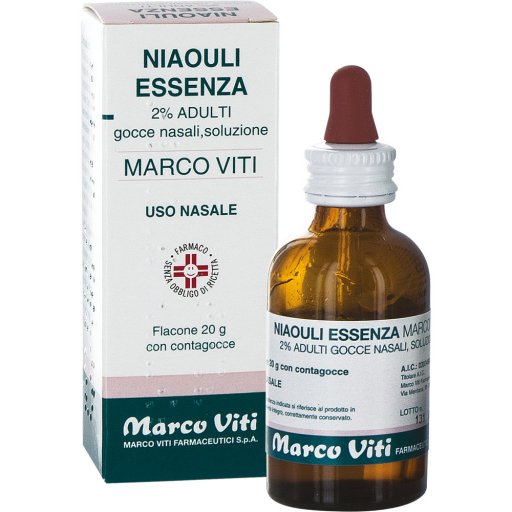 Niaouli Essenza 2% Gocce Nasali Confezione 20 g