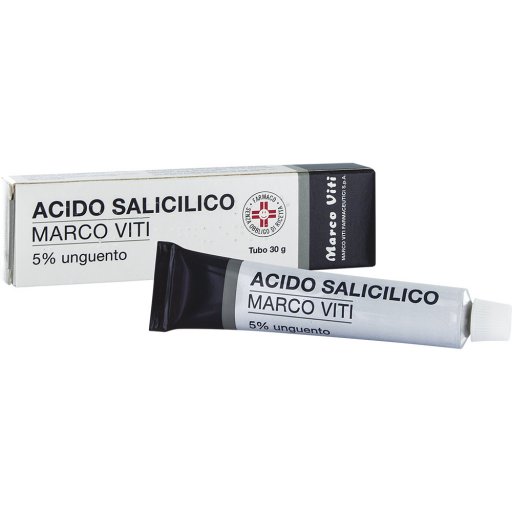 Acido Salicilico Marco Viti 5% Unguento 30g - Trattamento Efficace per la Pelle, Esfoliazione Cutanea
