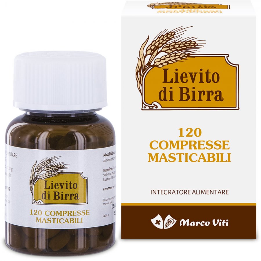 Lievito Di Birra - 120 Compresse Masticabili, Integratore Ricco di Vitamine e Minerali