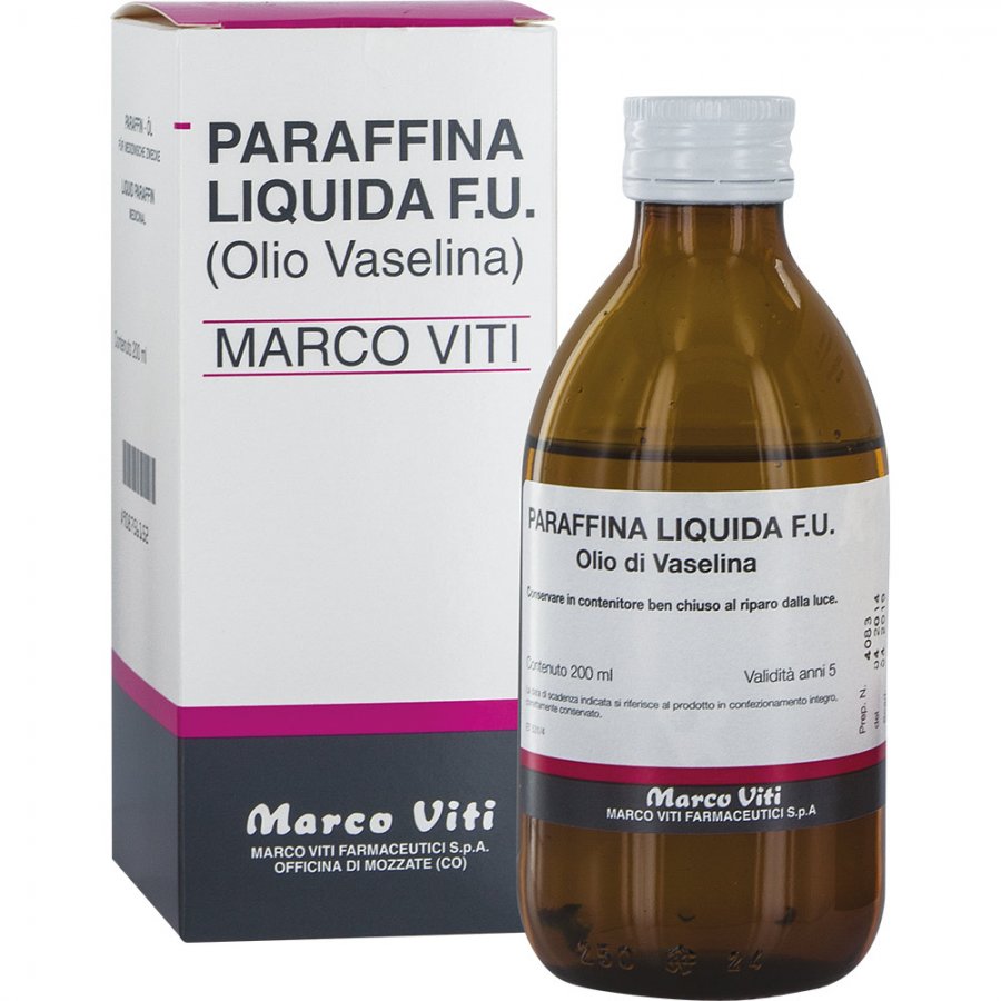 Marco Viti Paraffina Liquida F.U. Lassativo 200ml - Lubrificante per Stitichezza