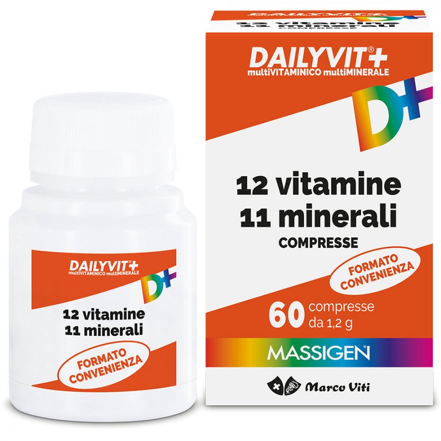 Massigen Linea Benessere ed Equilibrio Dailyvit+ Integratore 60 Compresse