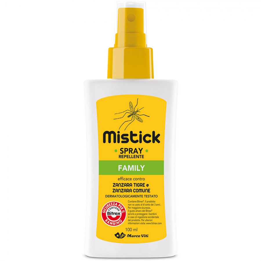 Mistick Spray Repellente Family 100ml - Protezione Efficace per Tutta la Famiglia