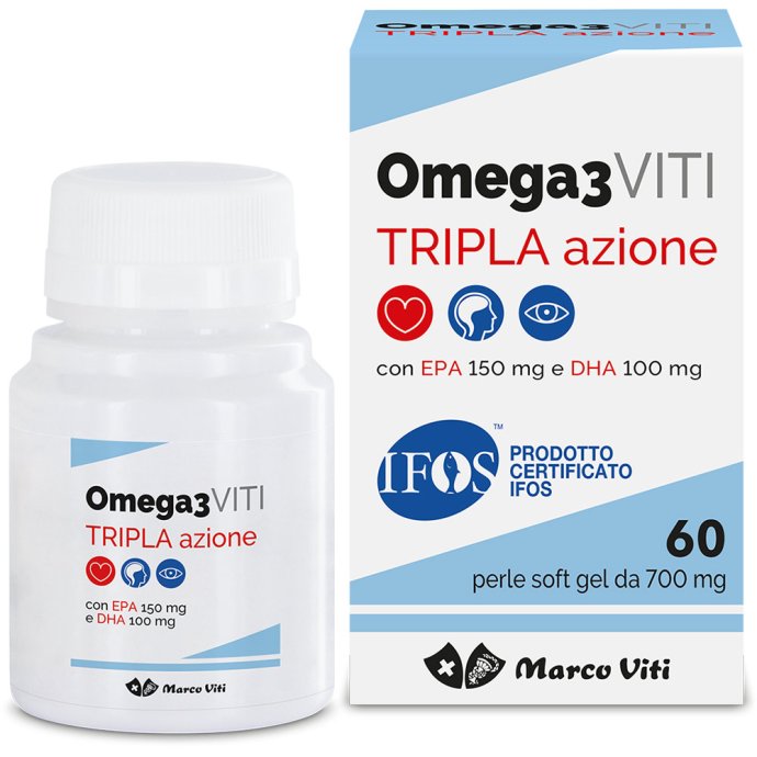 Marco Viti, Omega 3 Viti Tripla Azione, 60 Perle