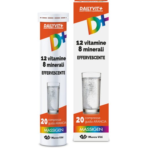 Massigen Dailyvit+ 12 Vitamine 8 Minerali, 20 Compresse