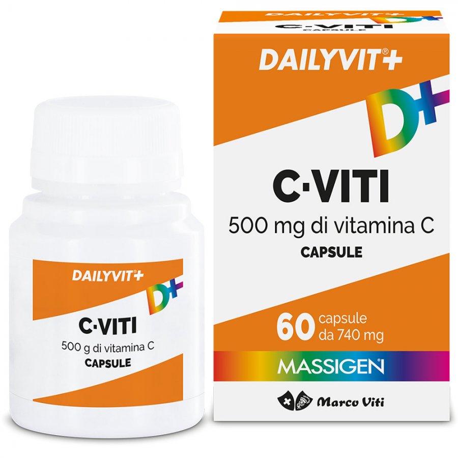Massigen Dailyvit+ C Viti Vitamina C - 60 Capsule Integratore Alimentare