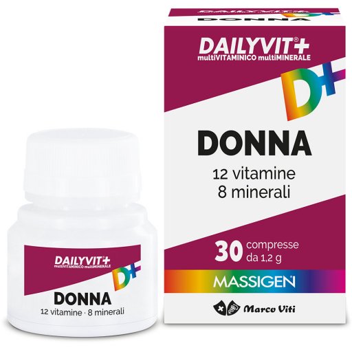 Dailyvit+ Donna 30 Compresse - Integratore Multivitaminico per Donne, Benessere Femminile