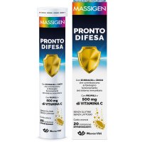 Massigen Pronto Difesa 20 Compresse Effervescenti - Integratore per il Sistema Immunitario