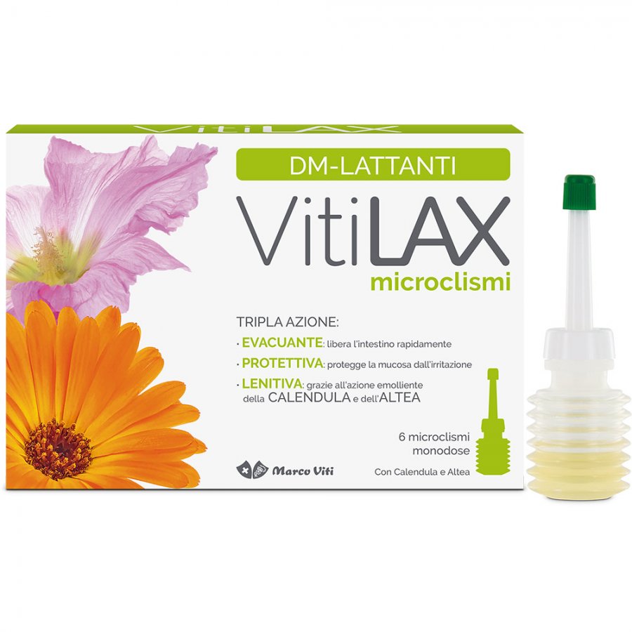 Vitilax Tripla Azione 6 Microclismi - Rimedio Efficace per la Stitichezza